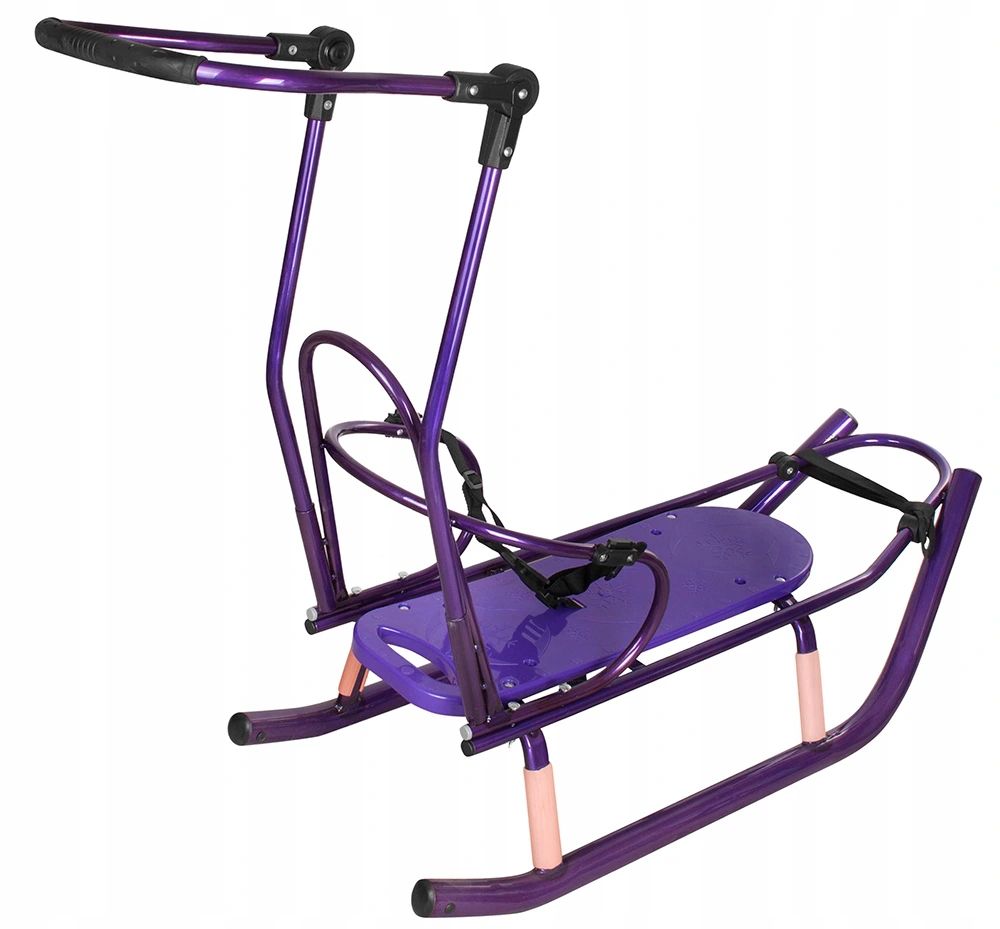 Sanki Metalowe Dziecięce Z Uchwytem Popychacz