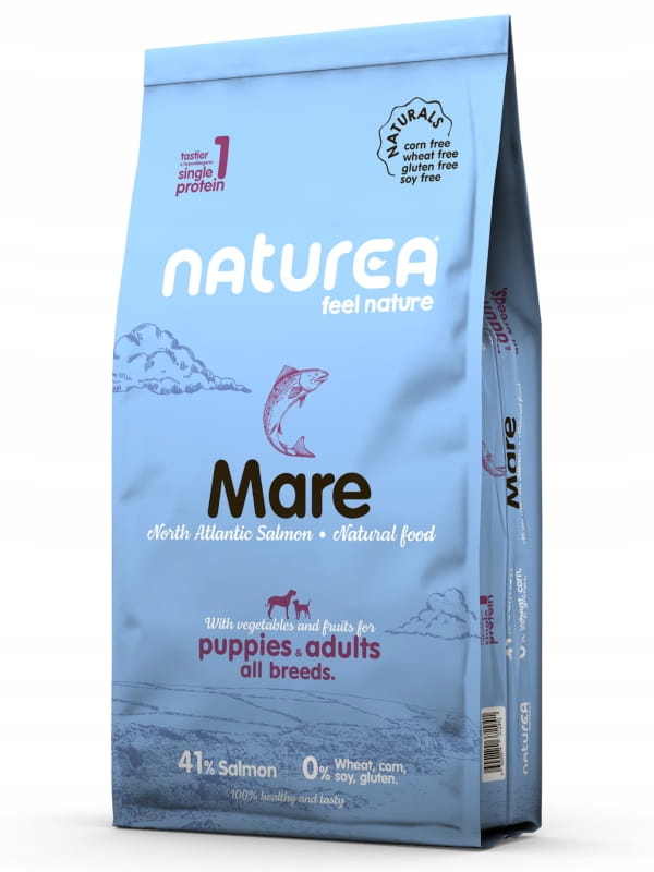 Naturea Naturals Mare Monobiałkowa Karma Dla Szczeniąt Psów Łosoś 12 Kg