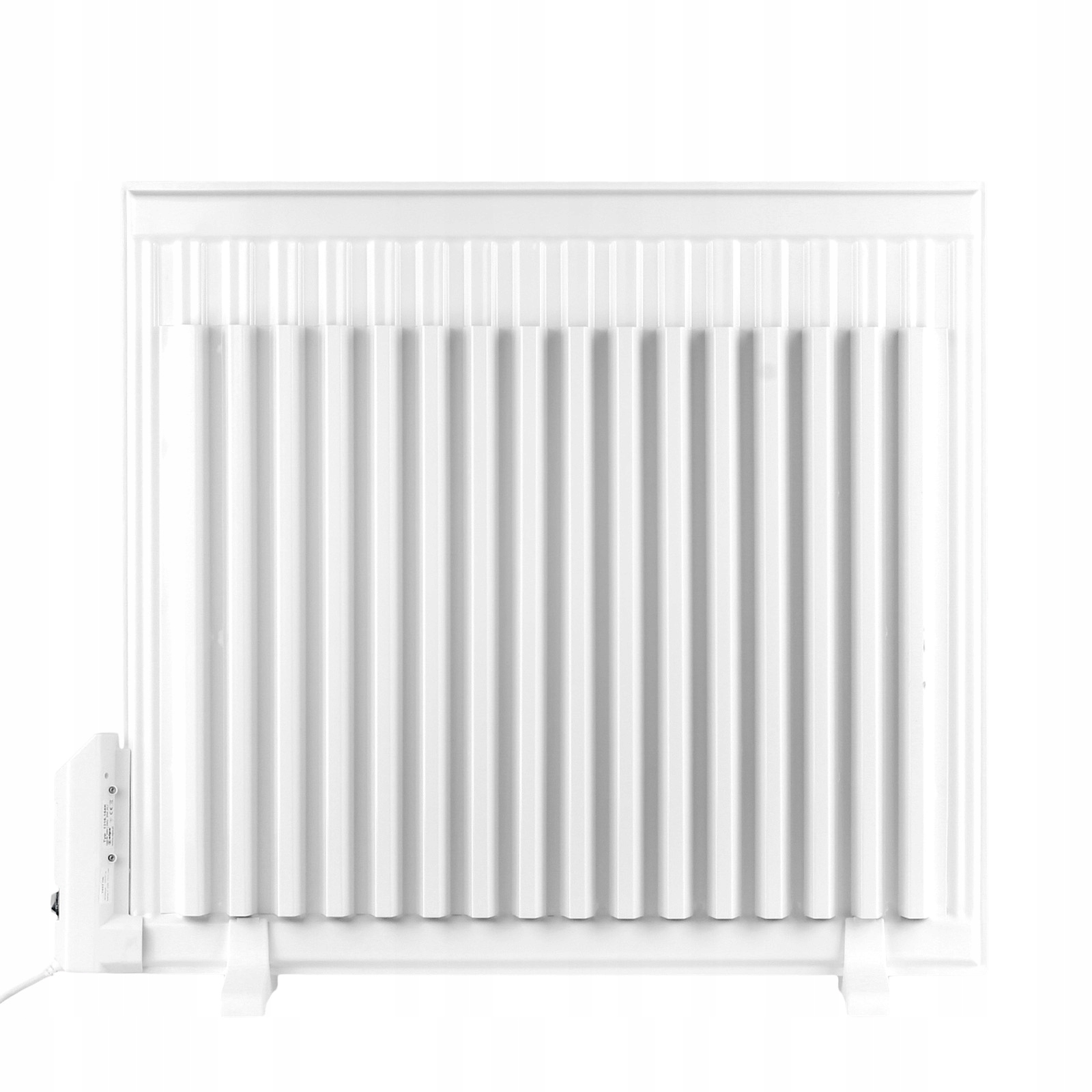 Grzejnik elektryczny olejowy 1500 W LCD PL ELPE panelowy biały 66x78cm Moc grzewcza 1500 W