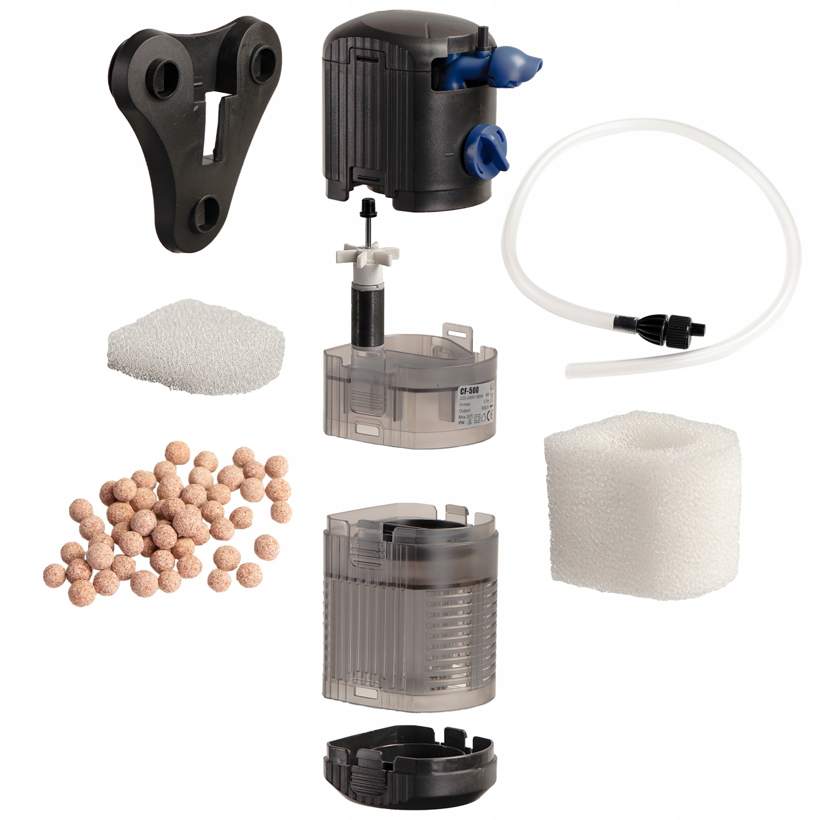 Levně Vnitřní Filtr CF-500 Biologický Chemický Do Akvária 50-100l