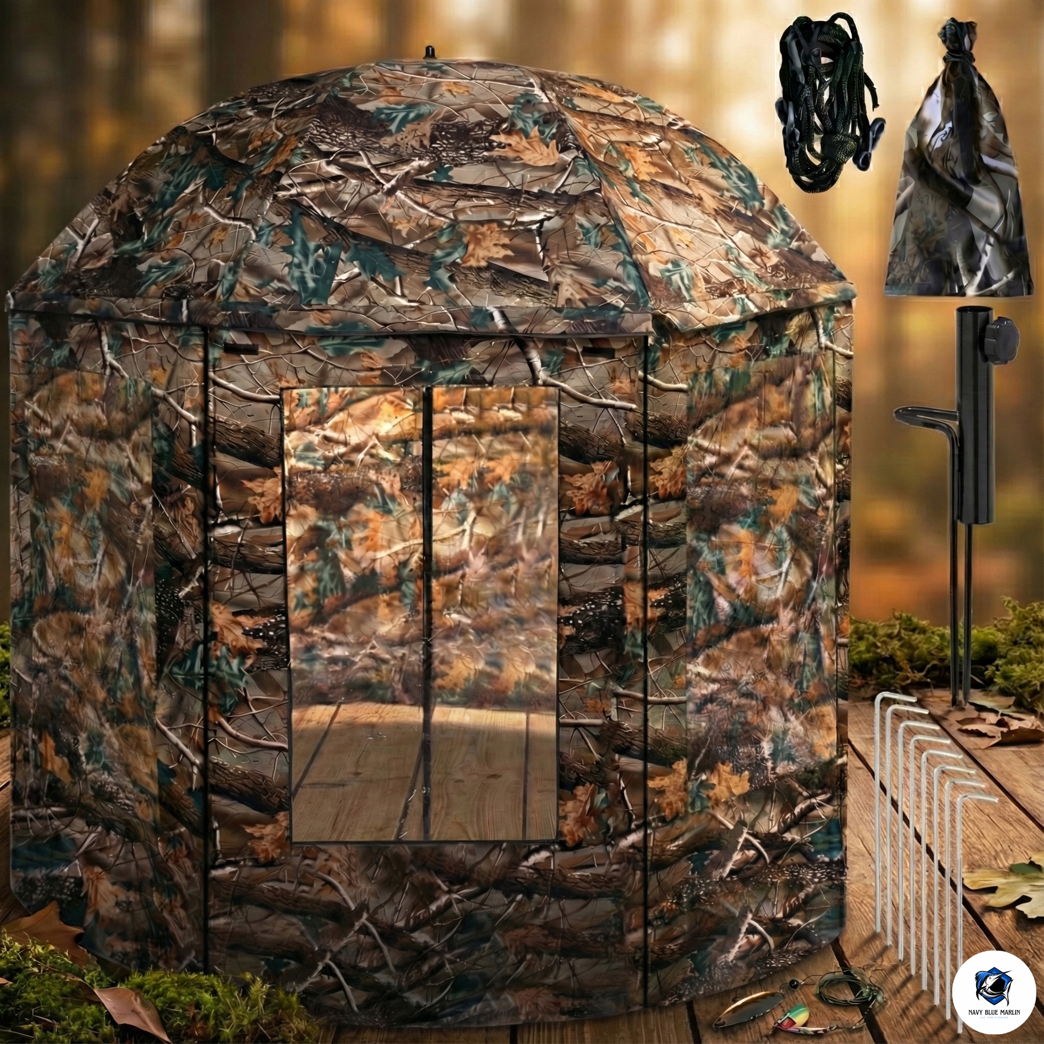 Rybářský Parasol Stan 2v1 Zlomený 240 CM Silný, Voděodolný, Nastavitelný