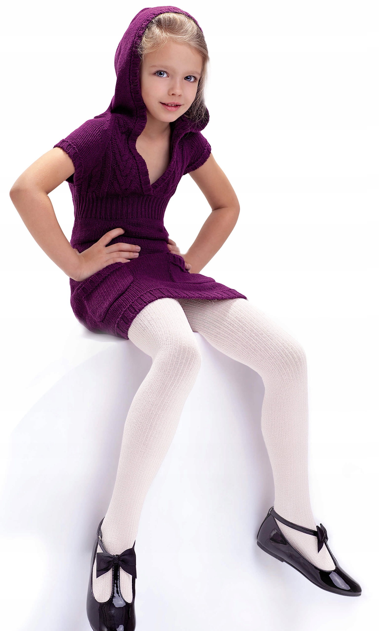 Knittex Rajstopki Rajstopy Agatka w prążek 104-110 Płeć chłopcy dziewczynki