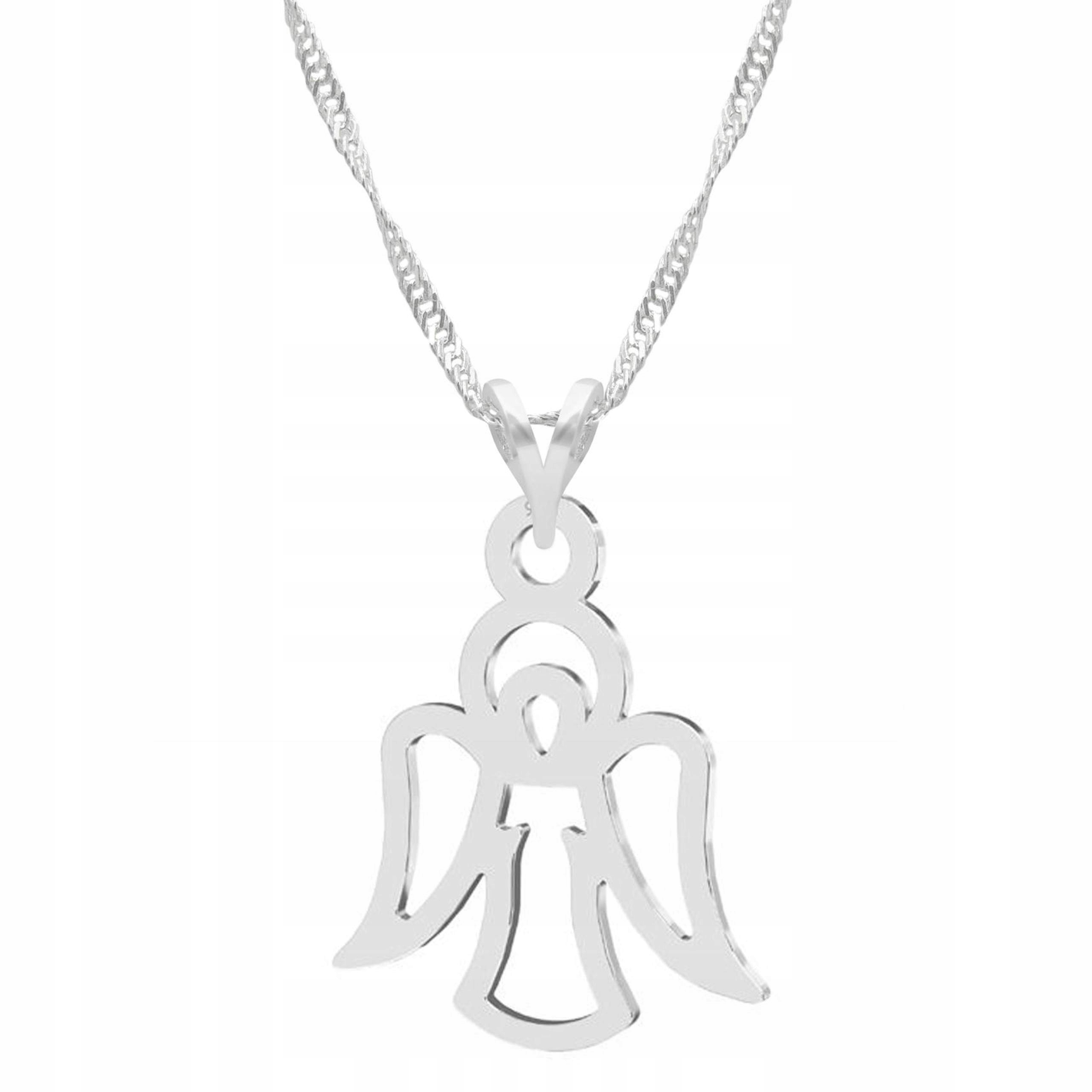 Stříbrný náhrdelník Anděl Anděl strážný Křídla Nebe s andělem Stříbro 925