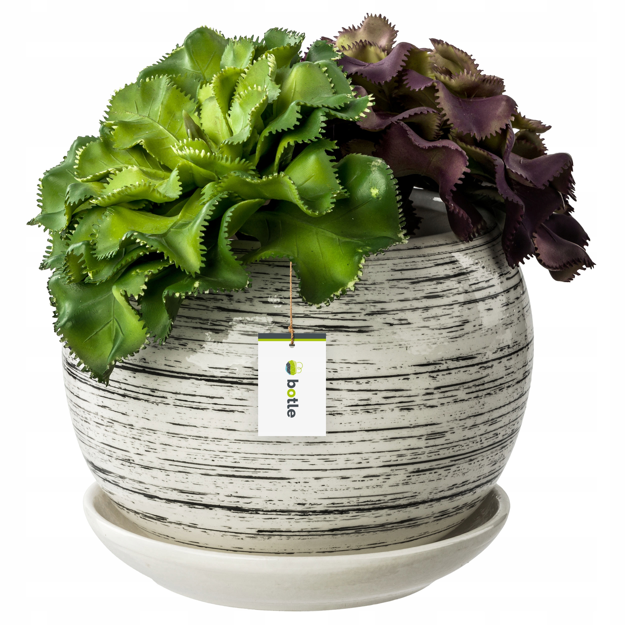 

Doniczka Ceramiczna Kula 2 z podstawką beton eco