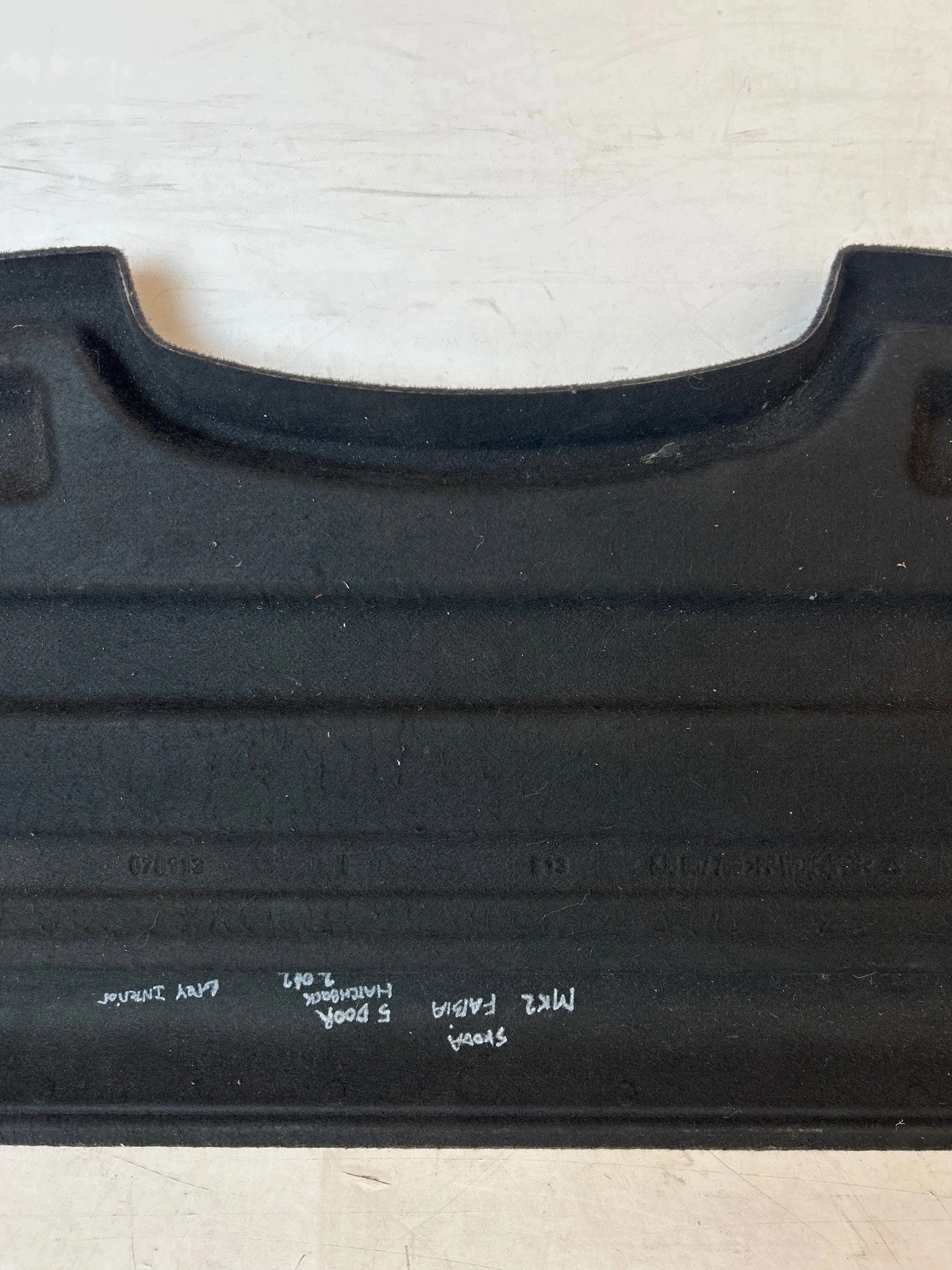 plato boot rear part Skoda Fabia II Lift 5D