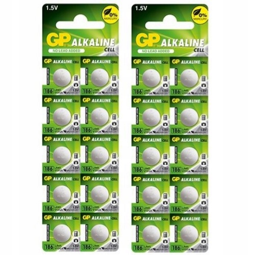 

Bateria Gp LR43 L1142 AG12 V12GA G12 RW84 186 x20