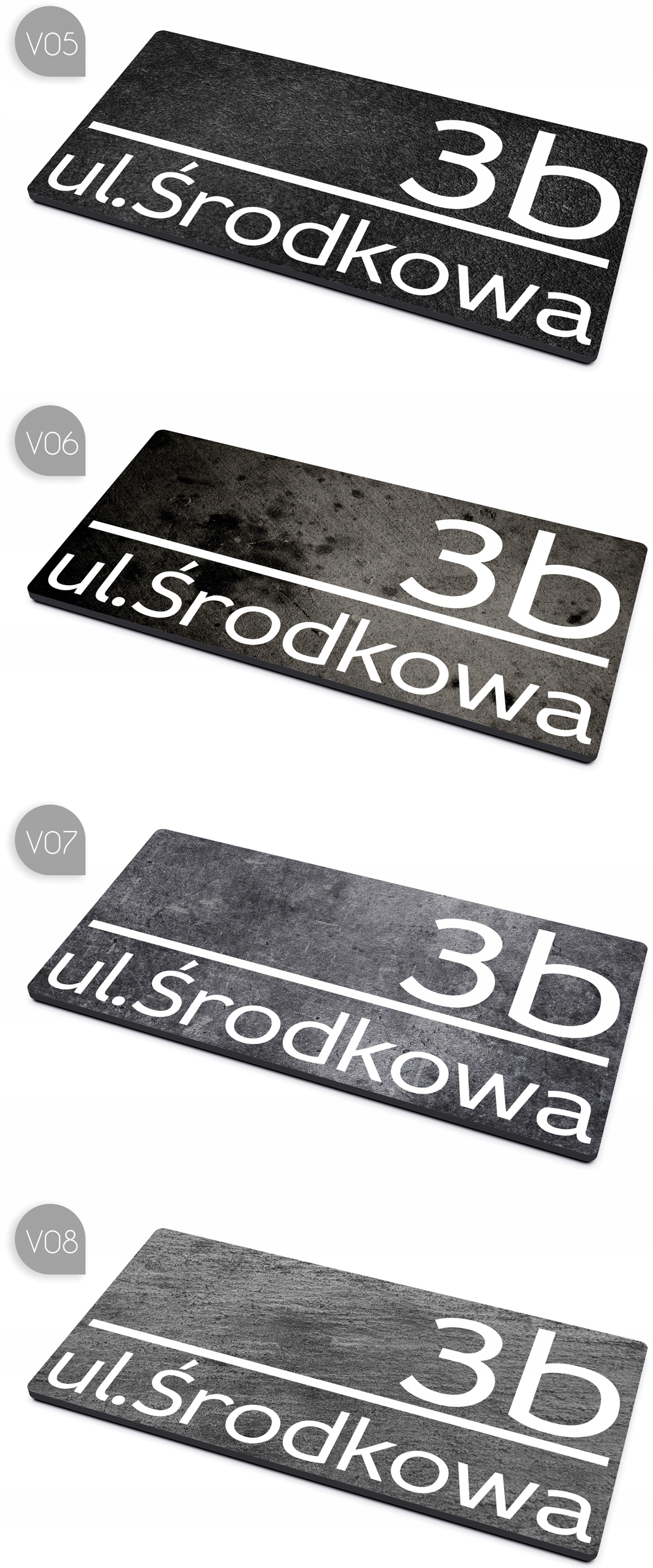 DużaXL tabliczka adresowa tablica numer domu WZORY Marka inna