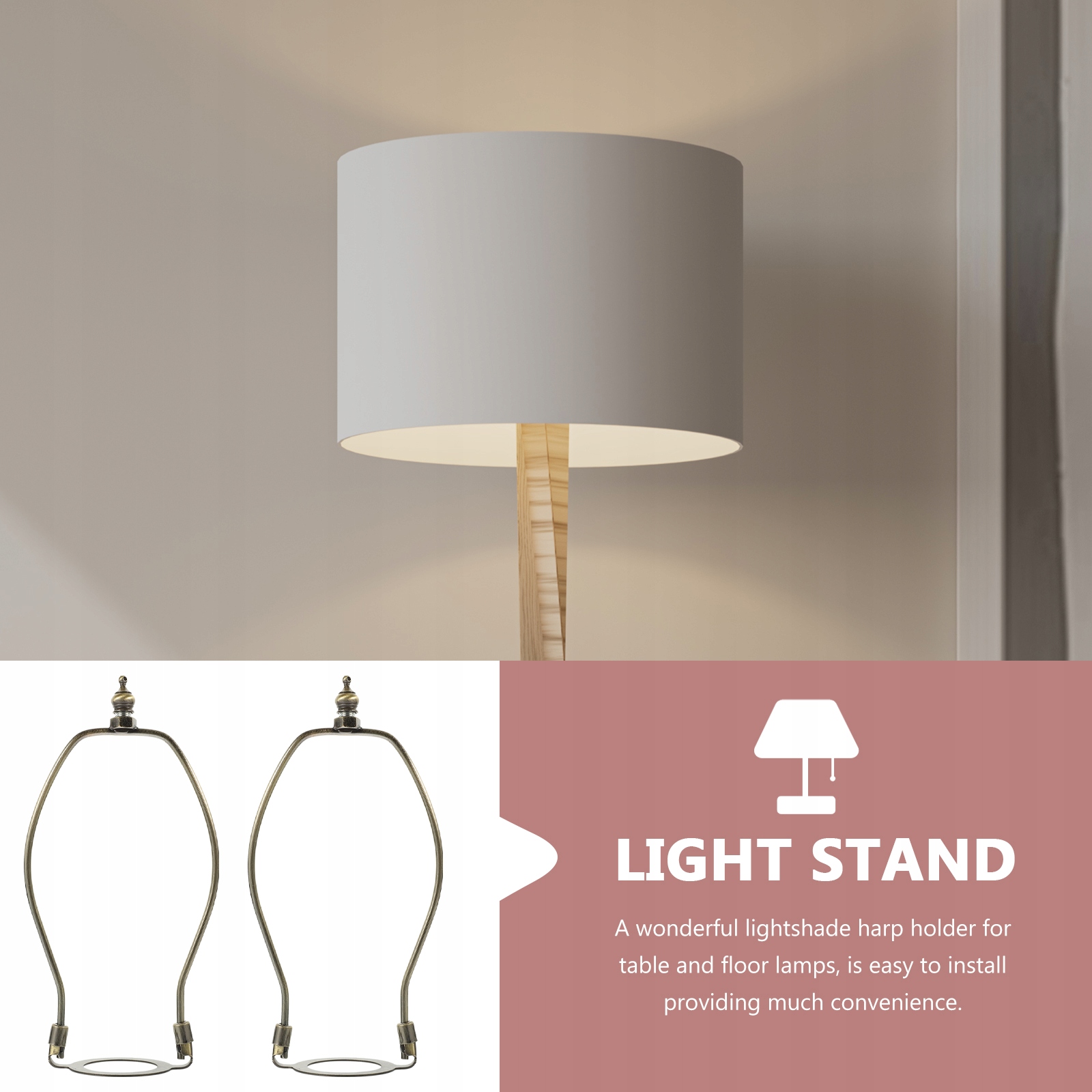 METALOWE WSPORNIKI KLOSZ ZACISK DO ŻARÓWKI LAMPA Moc 1 W