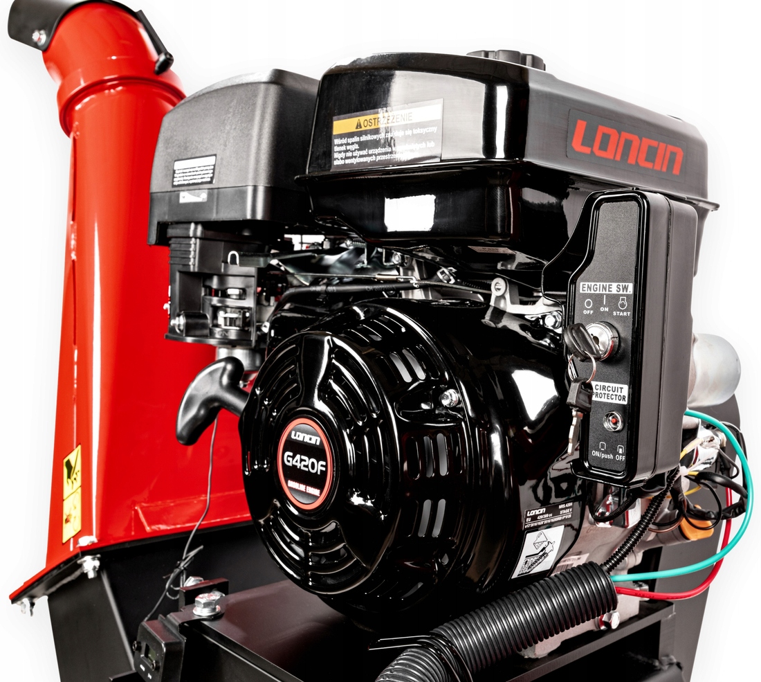 ROZDRABNIACZ SPALINOWY REBAK DO GAŁĘZI CEDRUS RB04 15KM - 15CM ESTART XXXL Moc silnika spalinowego 15 KM