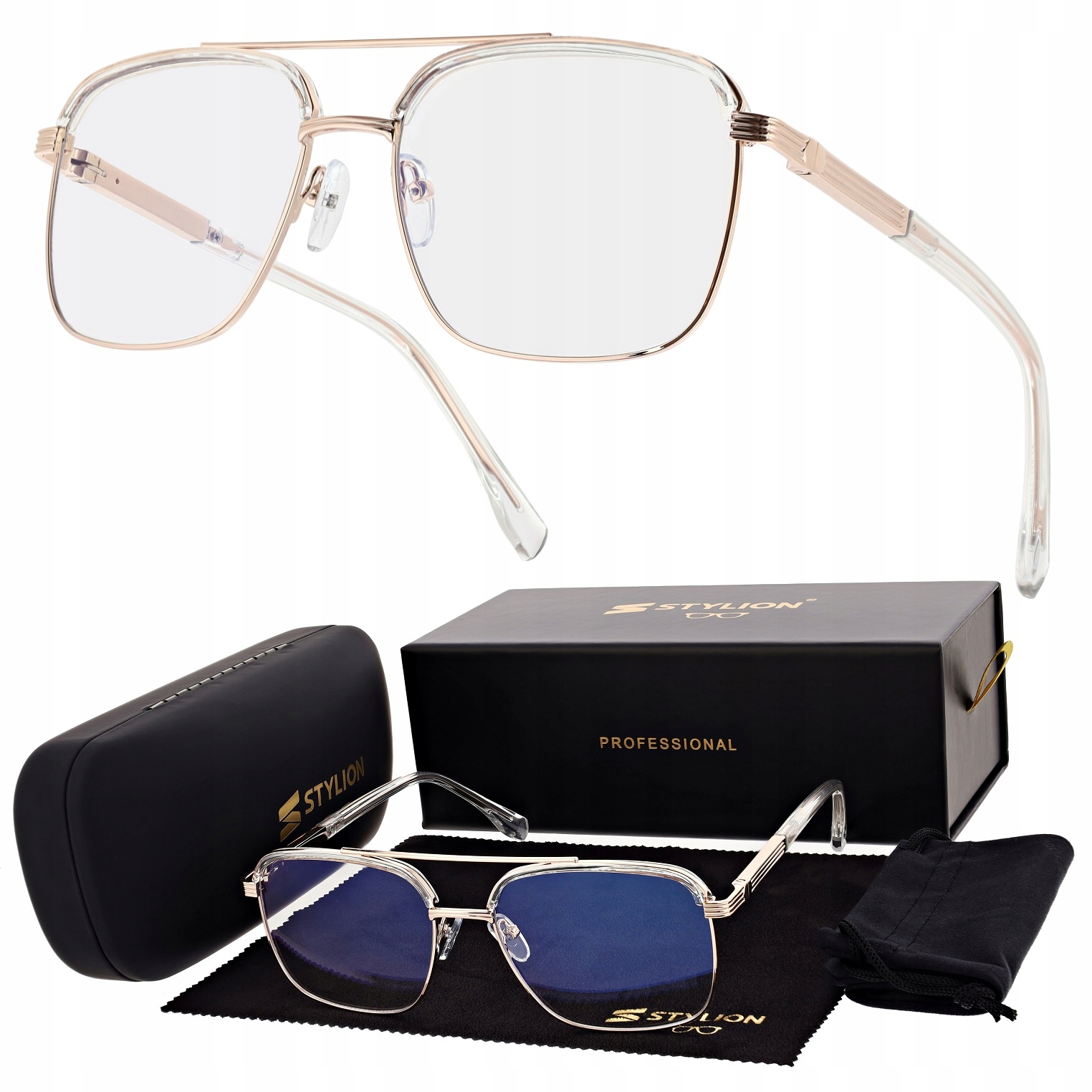 Pánské pilotní brýle Bez Dioptrií Pro Počítač Rámečky Premium s teleskopy