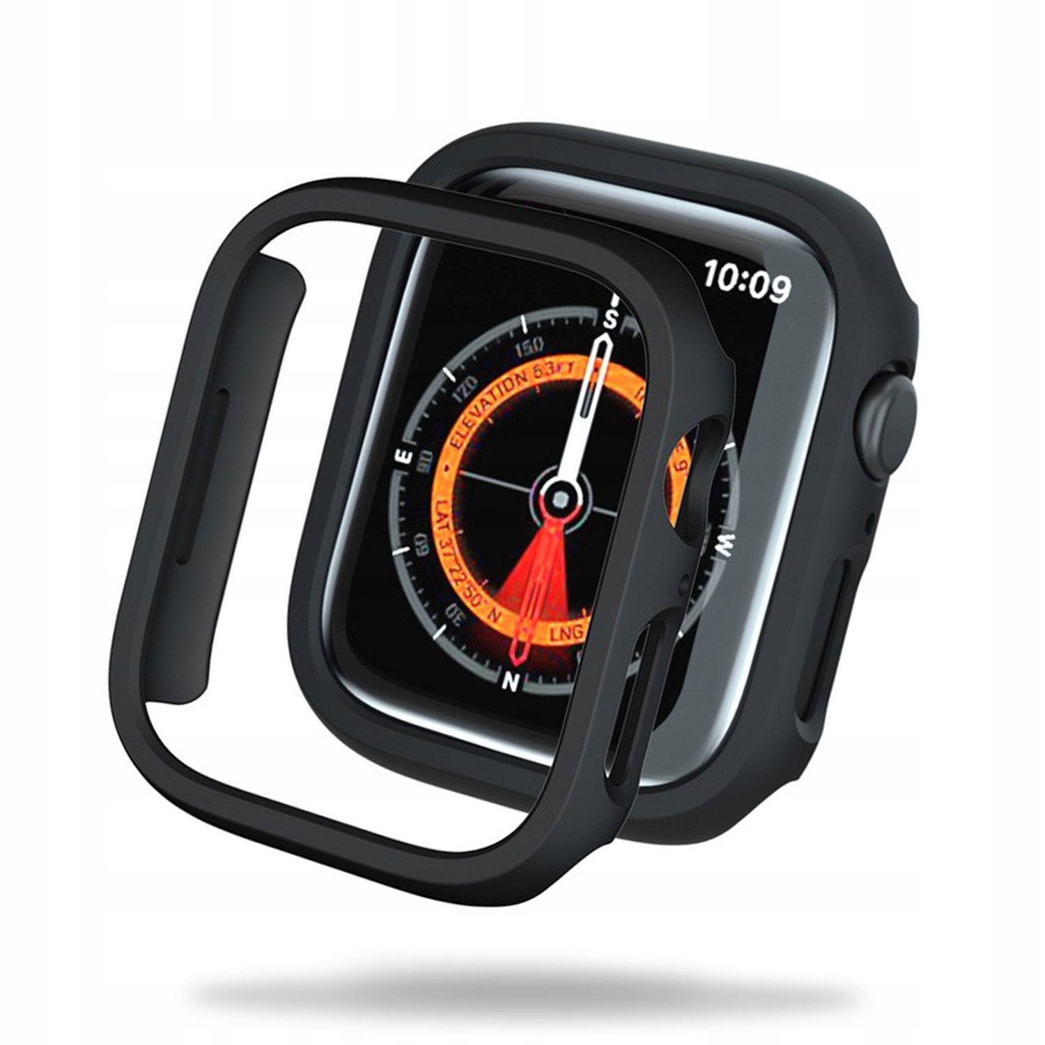 WYTRZYMAŁE ETUI OCHRONNE NA APPLE WATCH 7 8 9 ( 45 MM ) CZARNY