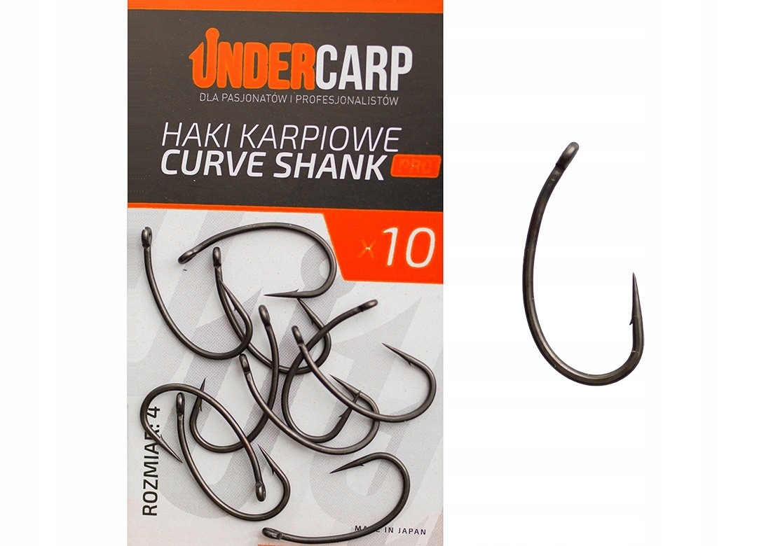 Haki Karpiowe Curve Shank Pro Undercarp Nr4