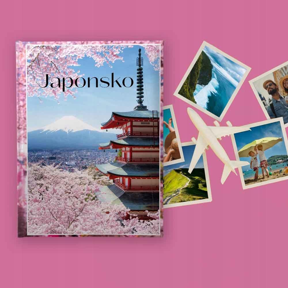 Tradiční album s 60 černými listy 19,5x26 cm Japonský styl 653(cz)