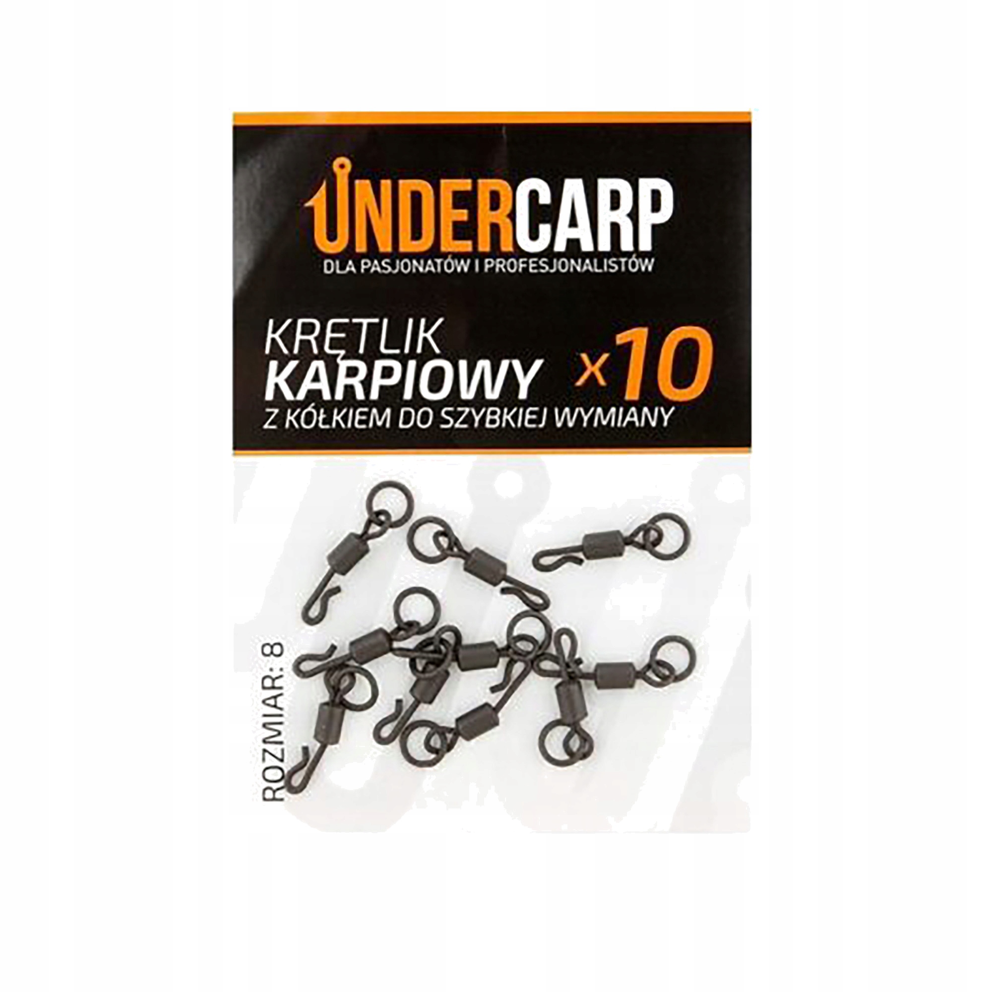 Undercarp Krętlik karpiowy z kółkiem do szybkiej wymiany 8 UC53