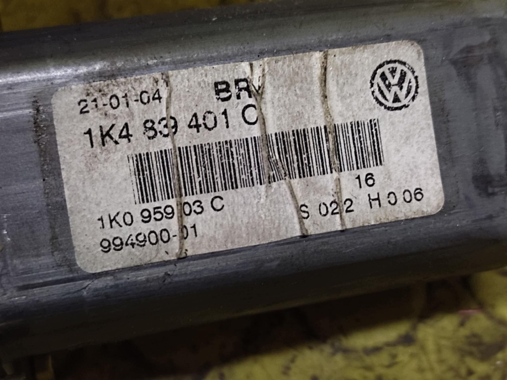 VW GOLF V mini motor windows left rear part 1K4839401C