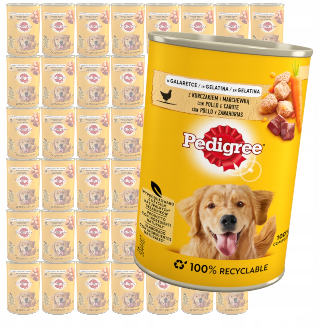 Levně Pedigree 48x400g Vlhké Krmivo krmivo pro psy Kuře s mrkví