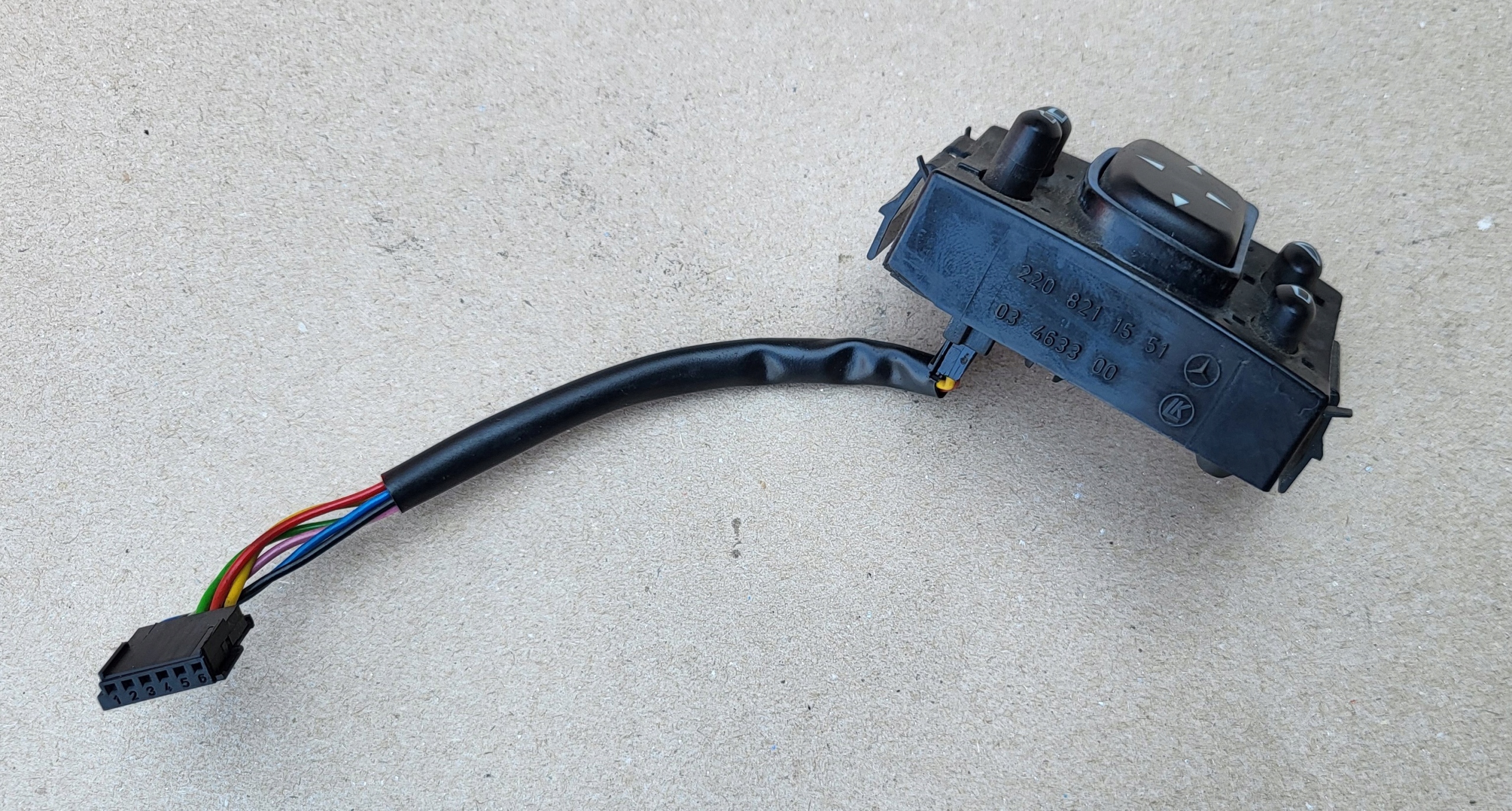 PANEL mirror control switch button MERCEDES S W220 2208211551 OE EU