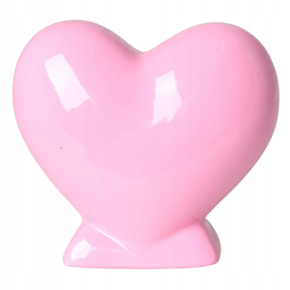SKARBONKA CERAMICZNA SERCE RÓŻOWE WALENTYNKI