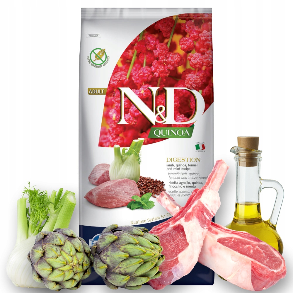 Nd Quinoa Digestion Lamb 5kg Cat Adult na poruchy trávení