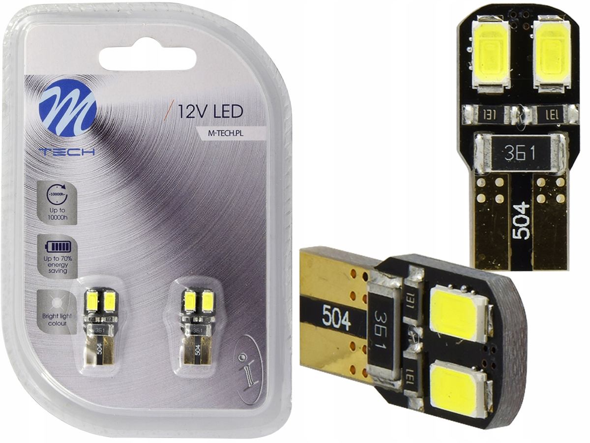 

Żarówka Postojowa Led M-tech 12V W5W Biała Osram