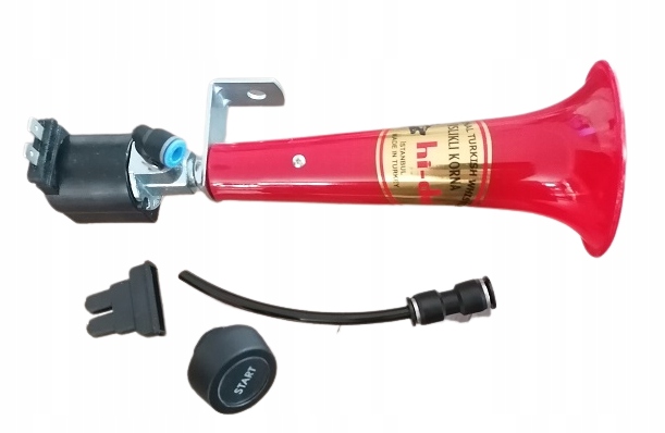 HD610B12V-6/8-8/10/RDM - Фанфара Ріг пневматичний свисток Турецький 12V + akces