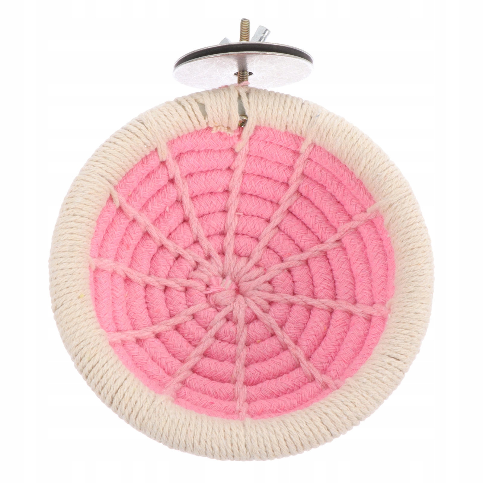 WYTRZYMAŁE RÓŻOWE GNIAZDO DLA PTAKÓW, RĘCZNIE ROBIONY DOMEK