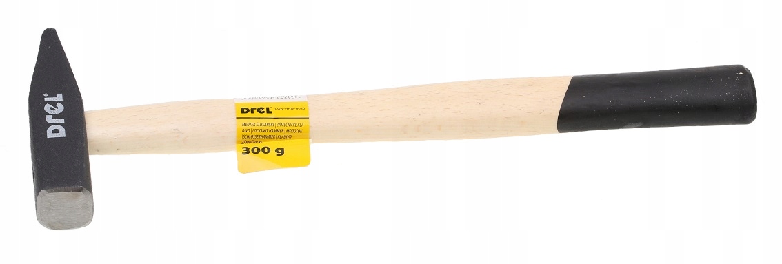 

Młotek Ślusarski Drewniana Rączka 300 g 0.3 kg