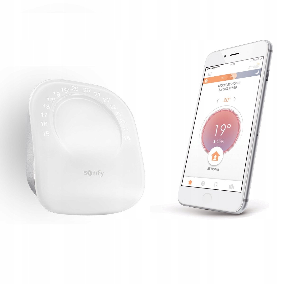 

Somfy termostat pokojowy smart home WiFi