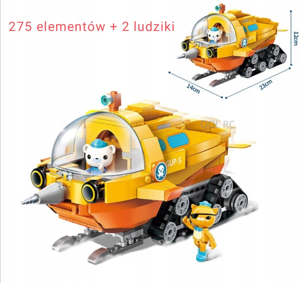 

Oktonauci Klocki Pojazd Gup-s Figurki Oktonauci