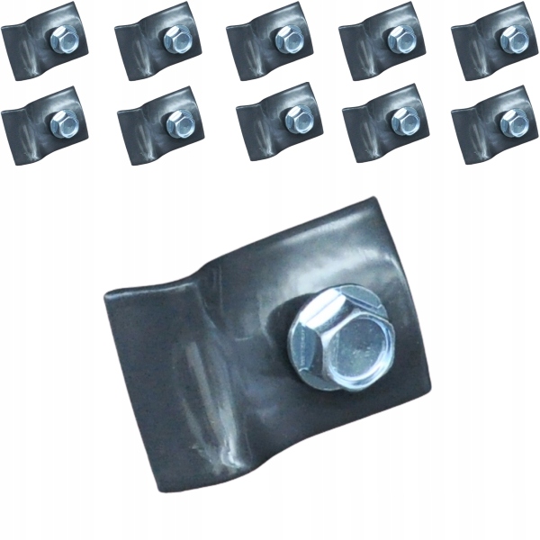 

Przelotka blaszkowa uchwyt drutu paneli Grafit x10