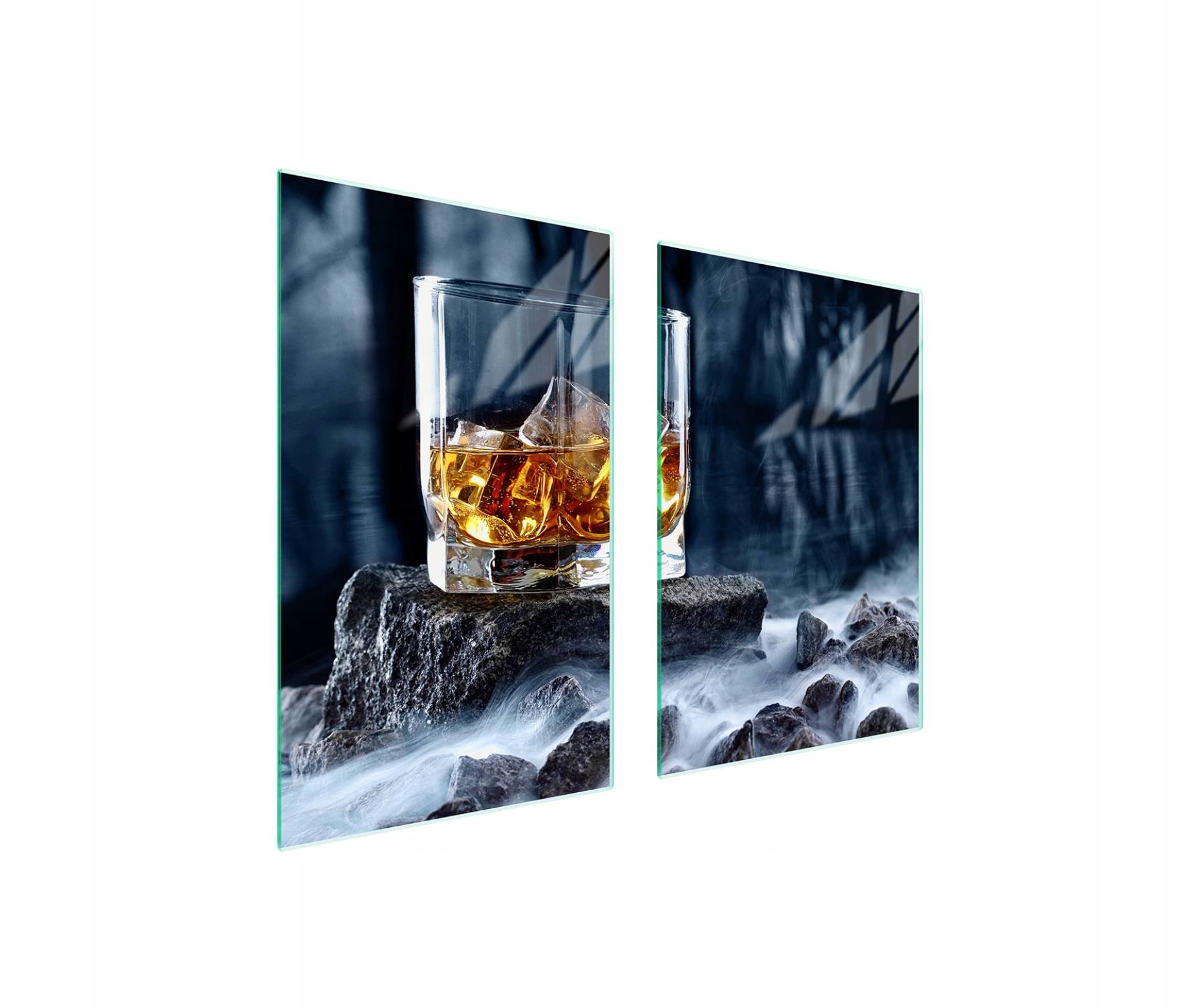 Skleněná ochranná deska na sporák 65x52 Whisky Tvrzené sklo 7v1
