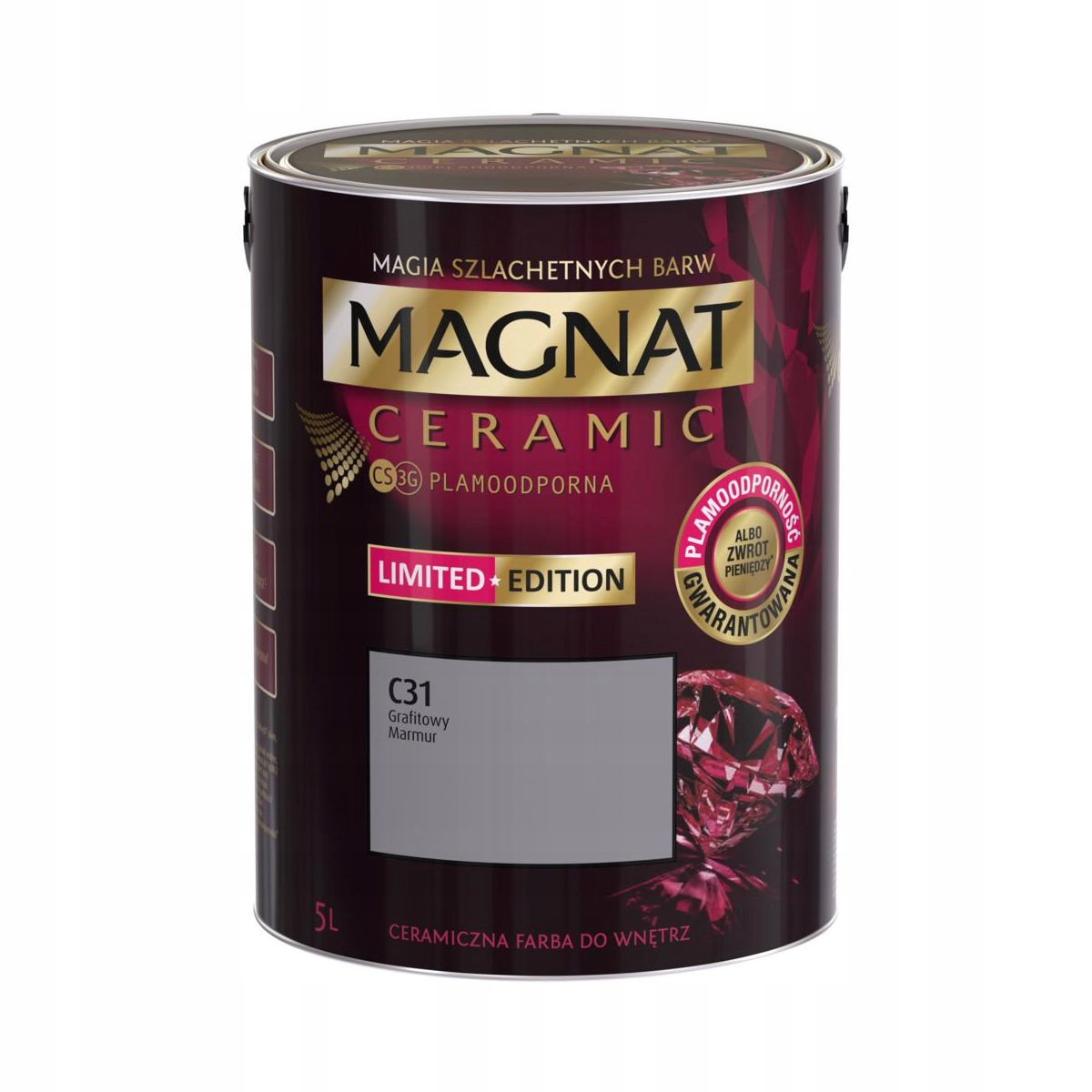 Farba Magnat Ceramic C31 GRAFITOWY MARMUR 5L Marka Magnat