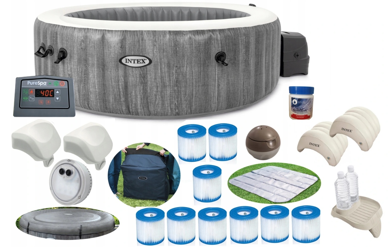 

Intex 28442 Spa Jacuzzi 6 Osób Podgrzewacz Zagłówe