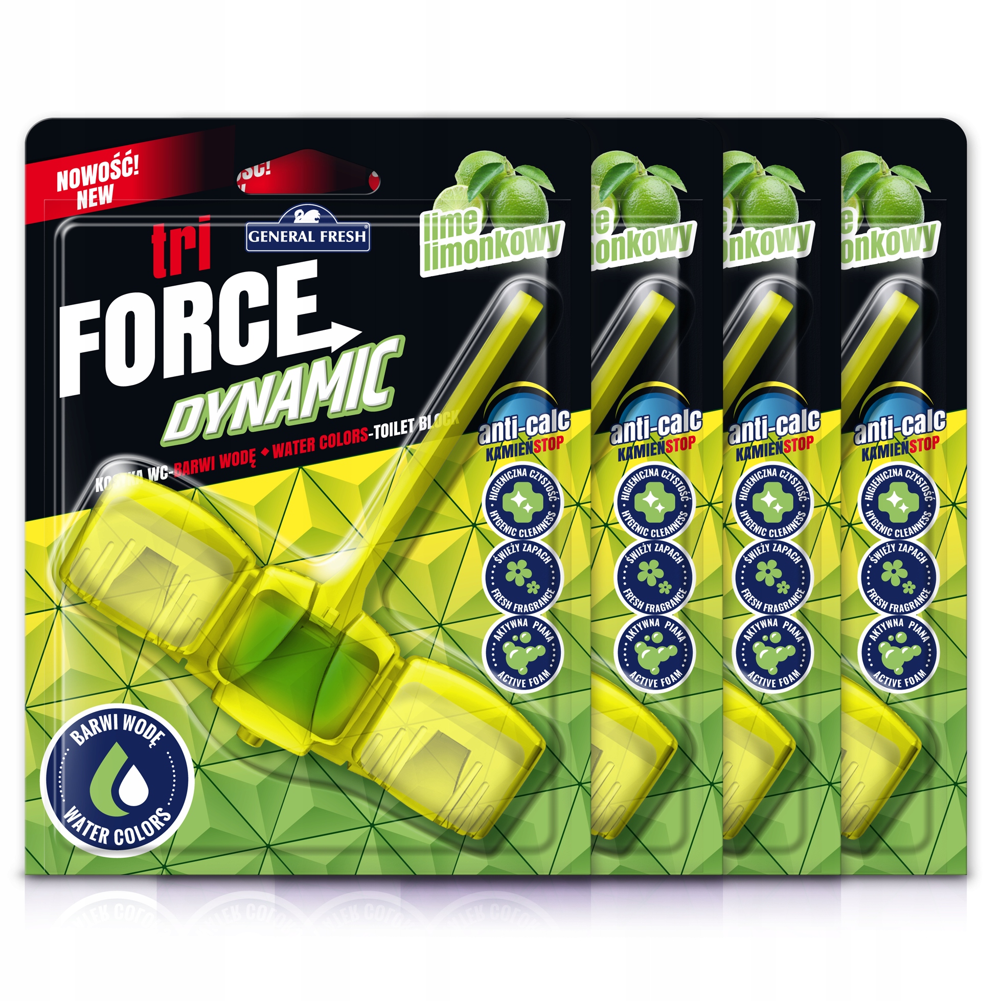 

General Fresh kostka Wc Tri-Force Dynamic lim x12