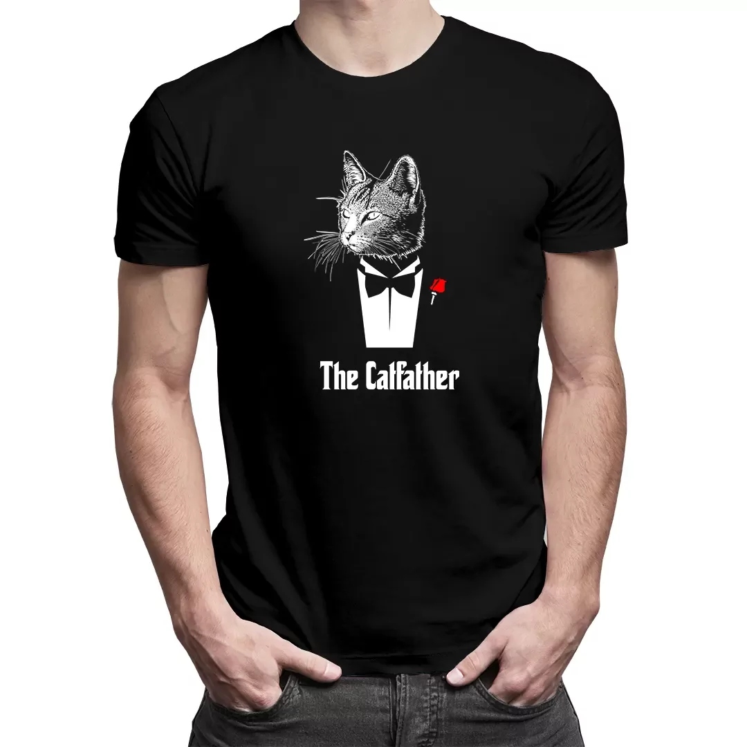 

The Catfather śmieszna koszulka męska