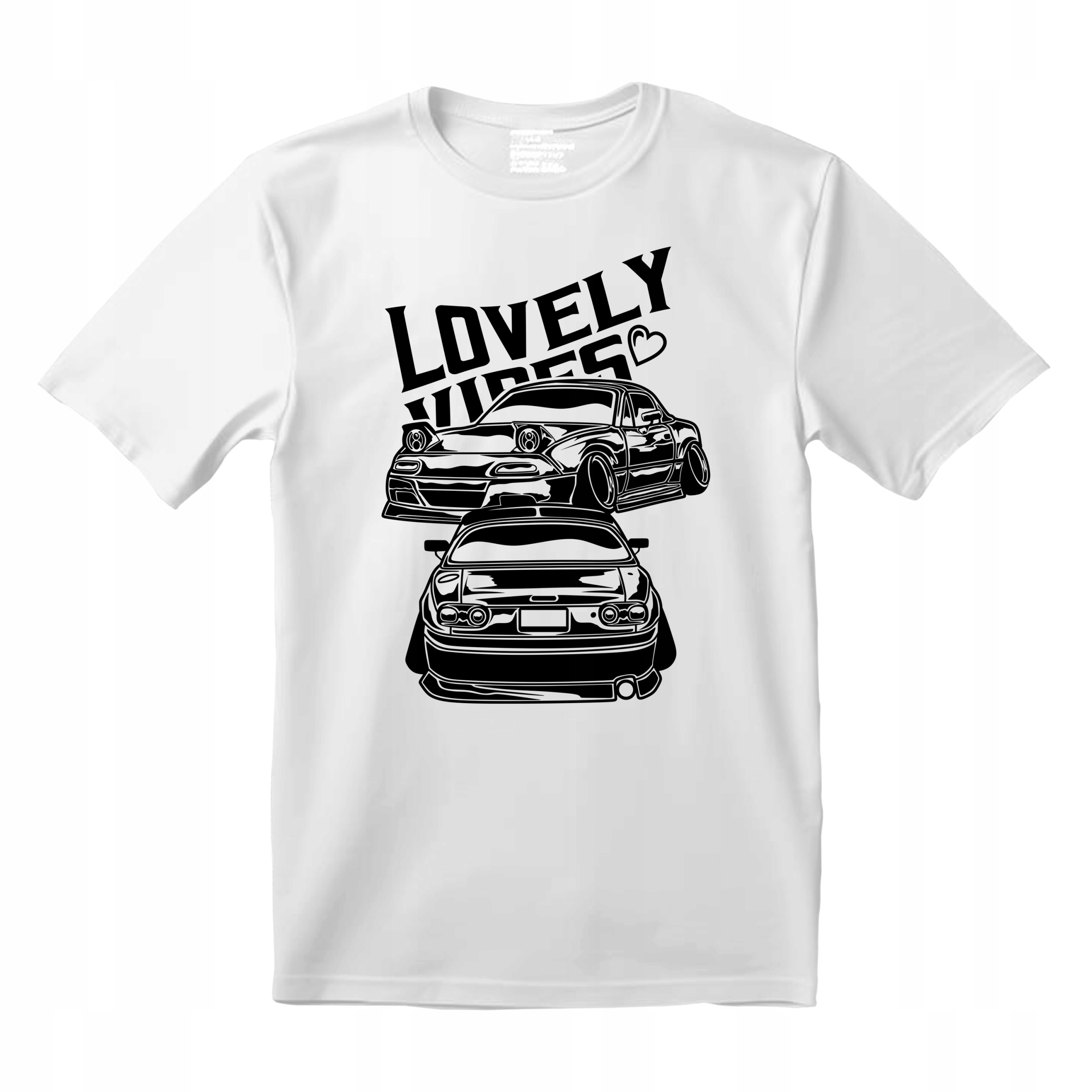 T-shirt koszulka MAZDA LOVELY VIBES white japan