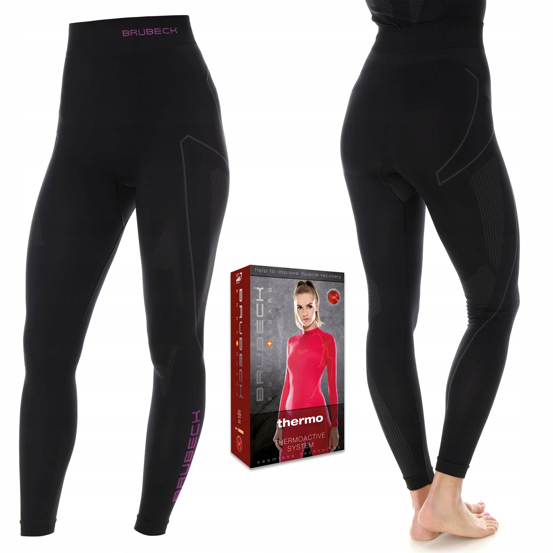 Termoaktivní Legíny Brubeck Thermo Zimní Lyžařské kalhoty L