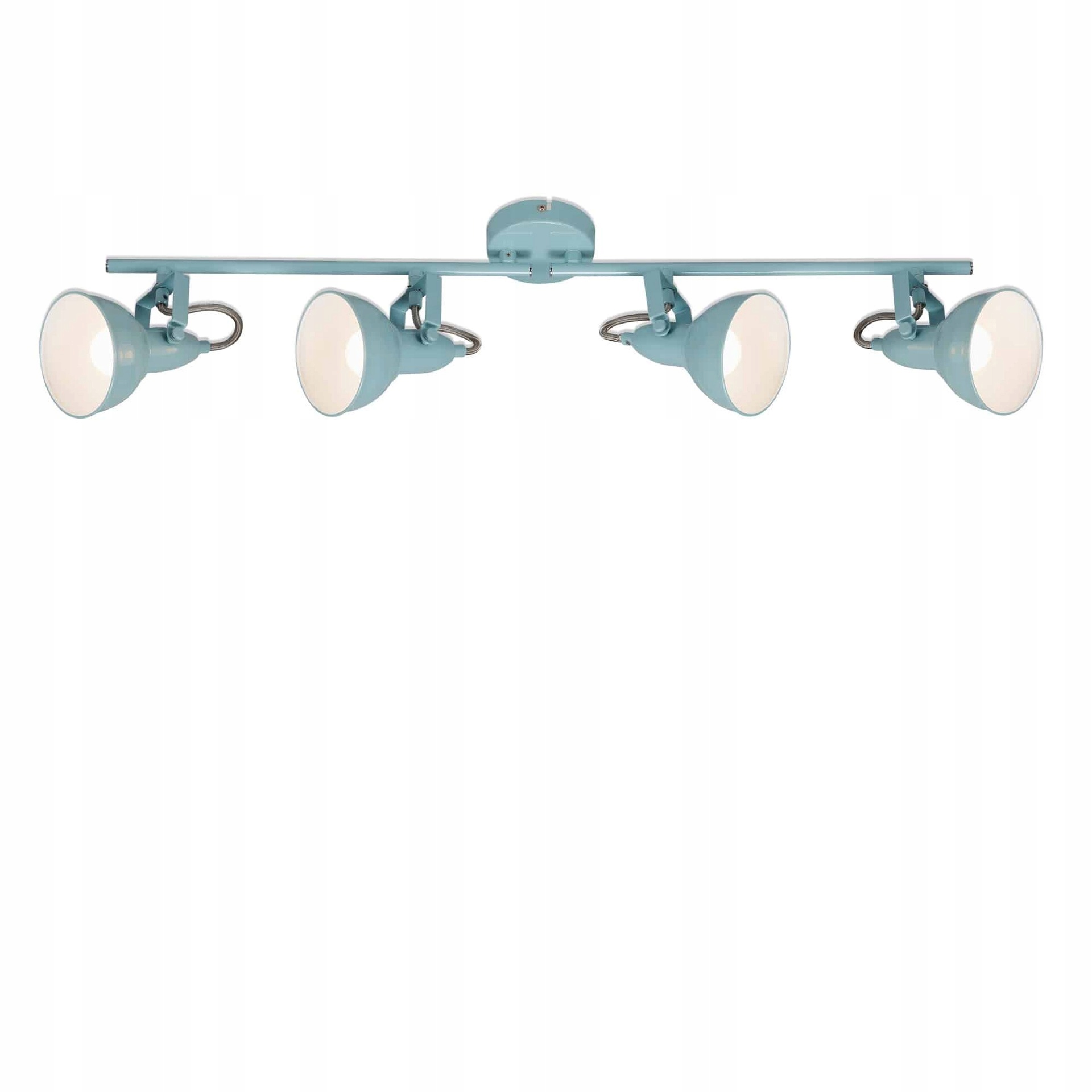 Bodové stropné svietidlo 79 cm 4x E14 tyrkysové, nastaviteľné hlavice