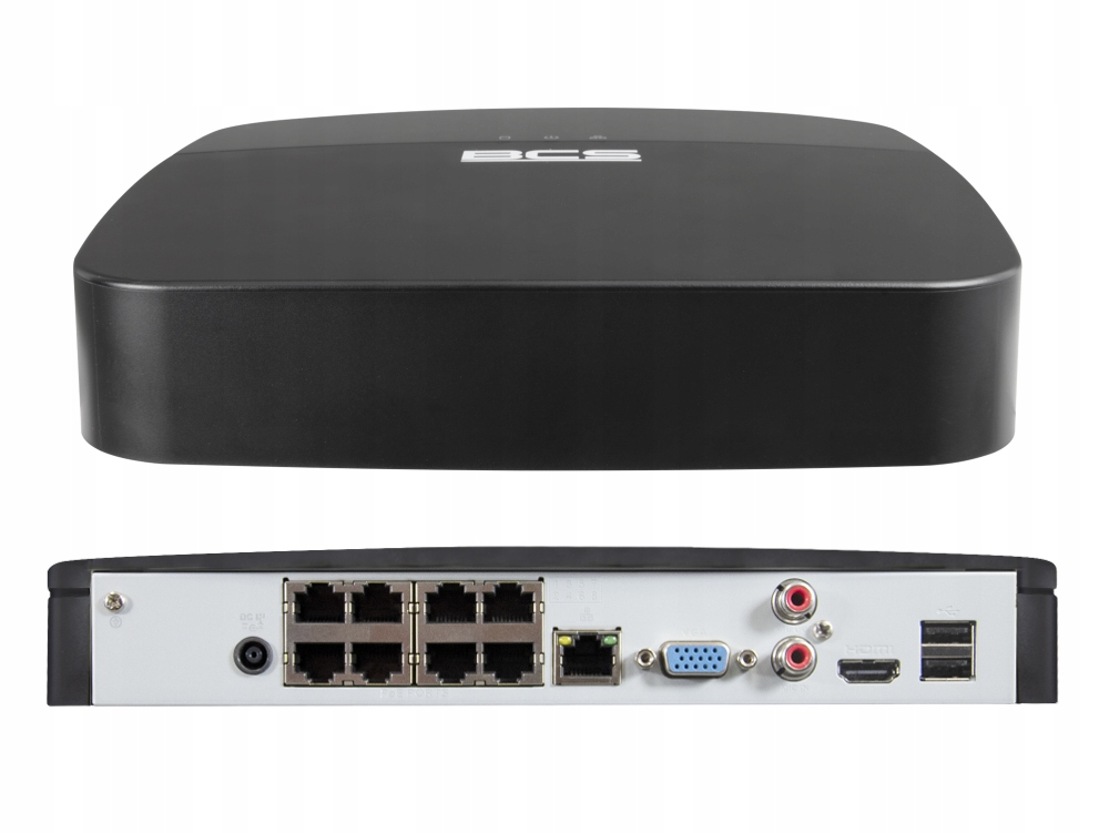 Záznamník BCS-L-SNVR0801-4KE-8P(2) 8 kanálový, 12Mpx, PoE Bcs Line