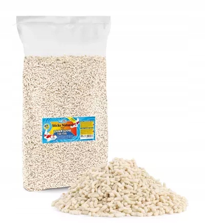 Krmivo pro ryby 80 L – tyčinky přírodní barvy, sáček