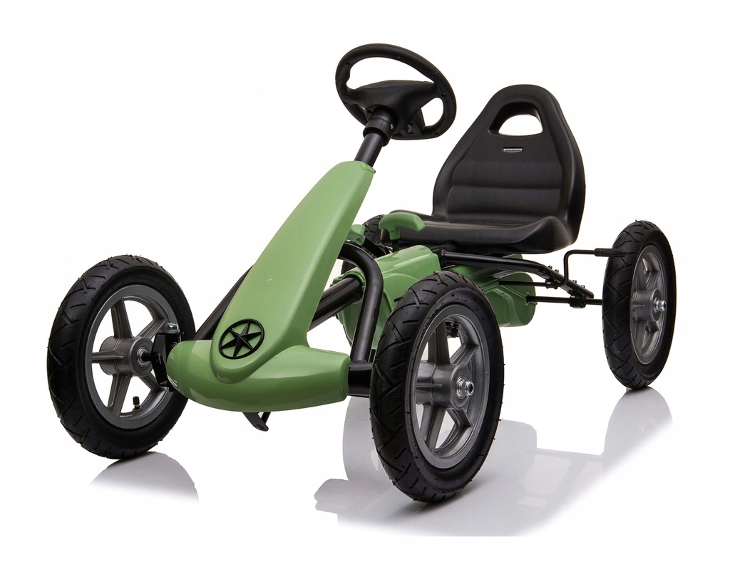 GOKART NA PEDAŁY DUŻY KOŁA POMPOWANE DLA DZIECI HAMULEC SUPER PREZENT ZIELO Kod producenta COIL
