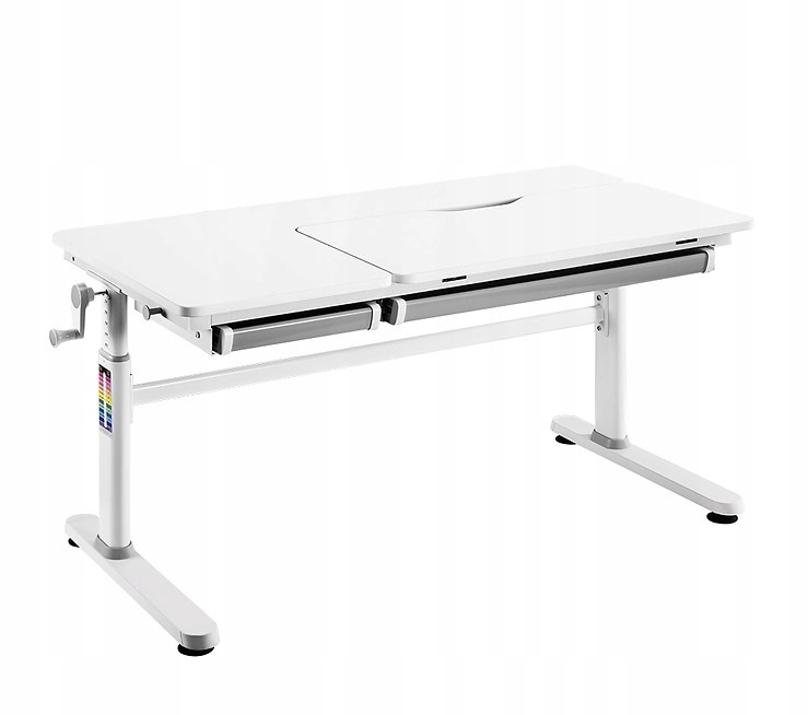 BIURKO REGULOWANE MŁODZIEŻOWE IRIS GREY Fun Desk