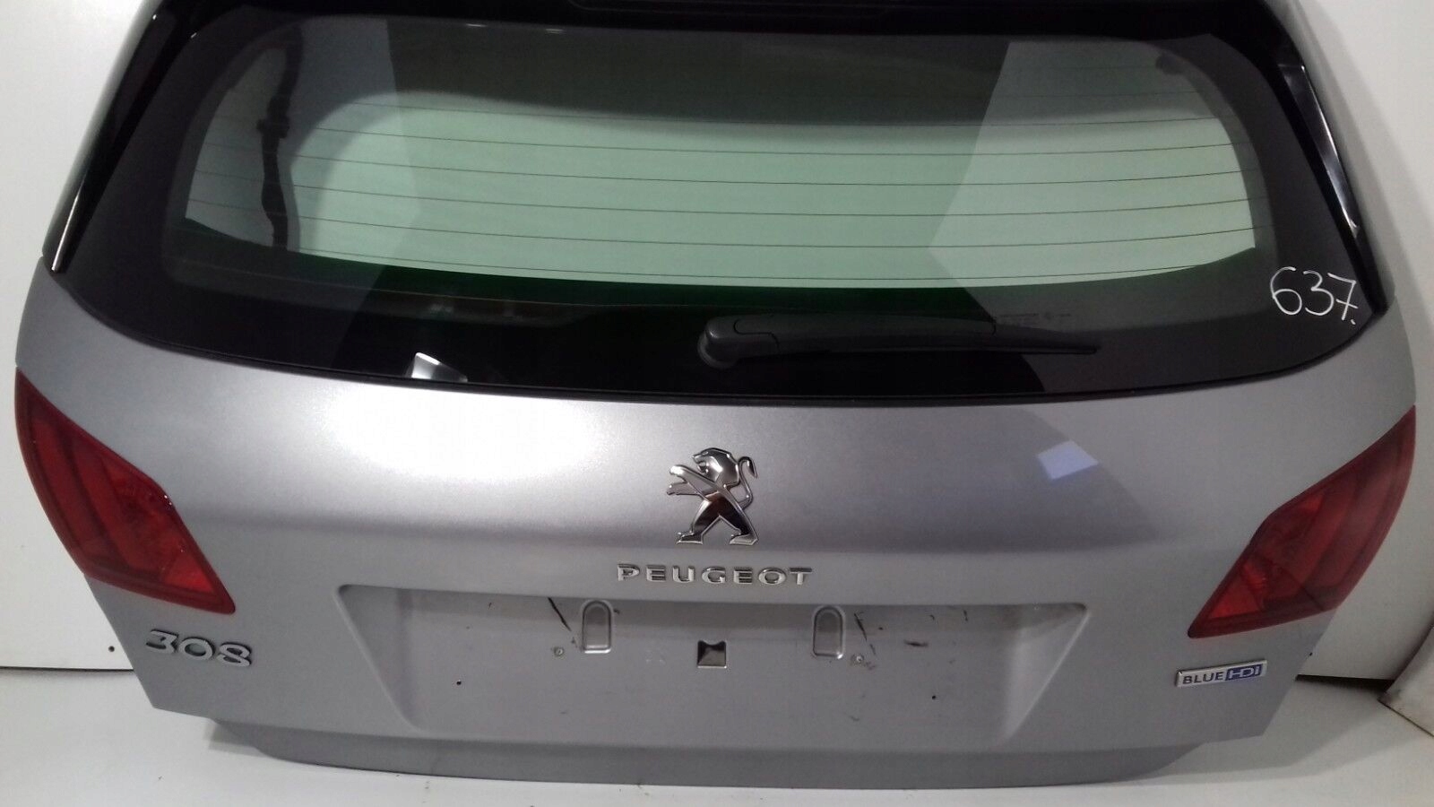 Peugeot 308 HB 2015r boot doors rear part srebrna (637)