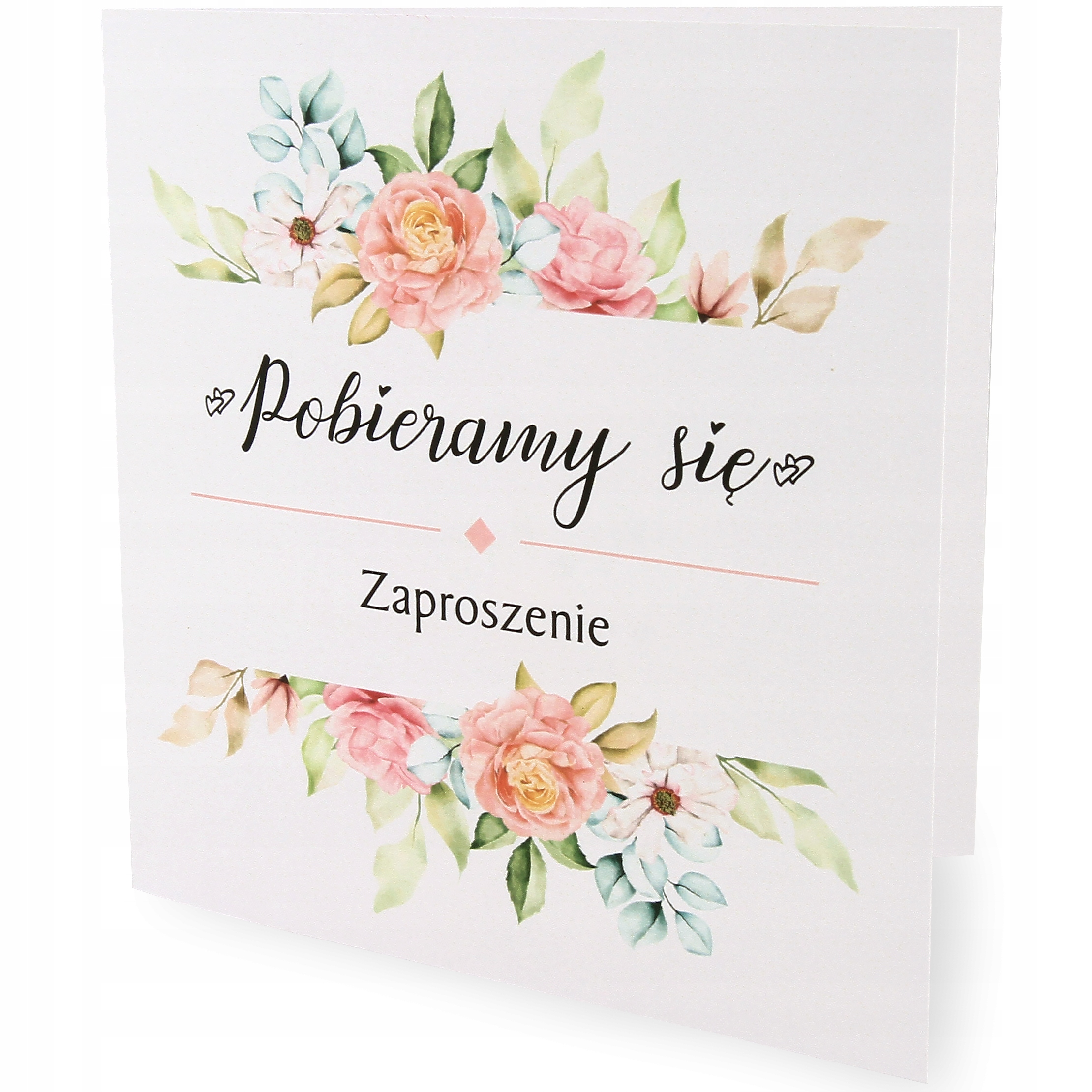 Zaproszenia DO WYPISANIA na ślub wesele 5 sztuk