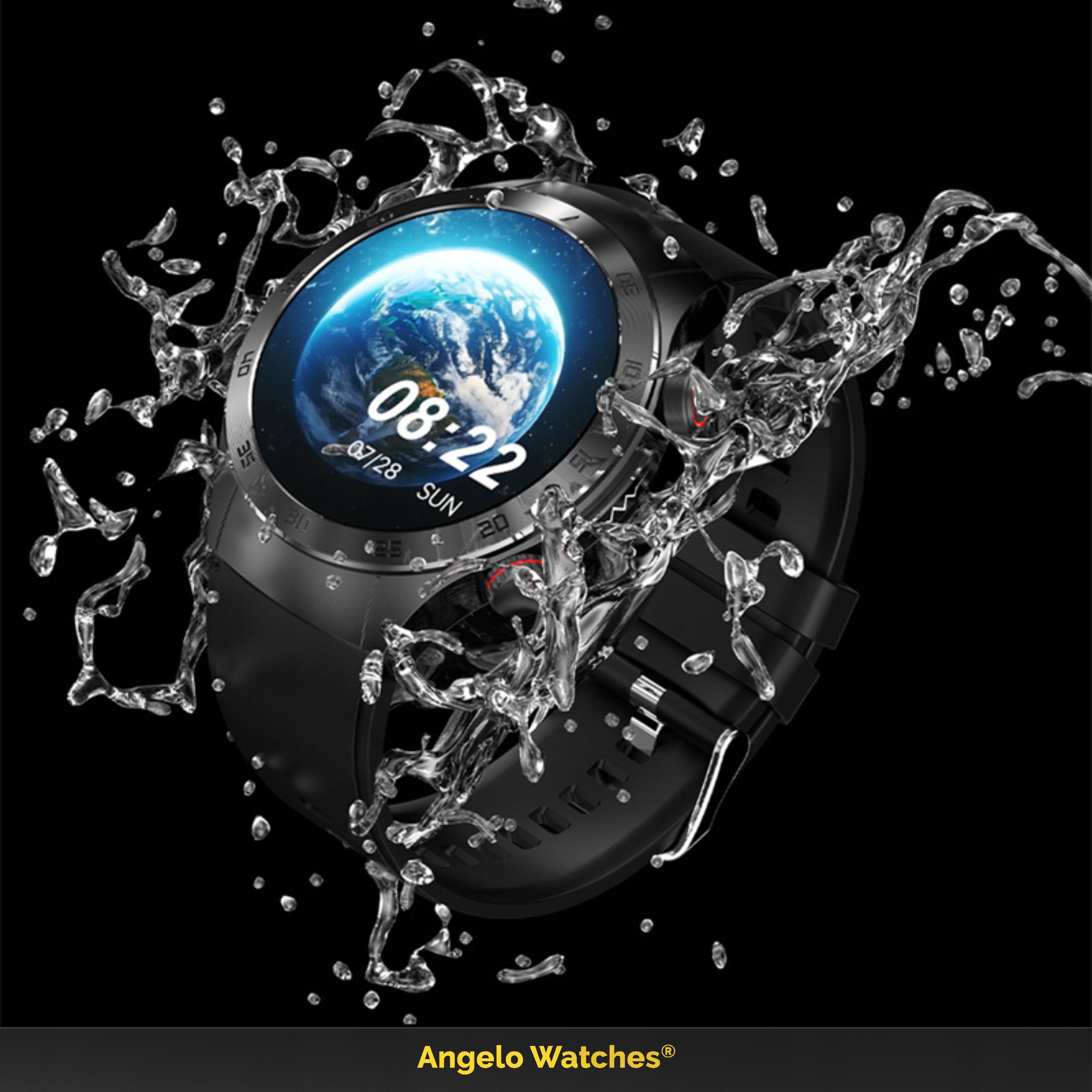 SMARTWATCH MĘSKI POMIAR CUKRU KARDIOWATCH EKG ROZMOWY MENU PL LASEROTERAPIA Szerokość koperty 46 mm