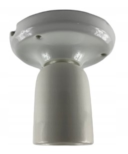 

Kinkiet Oprawka ceramiczna E27 Biała sufit Lampa