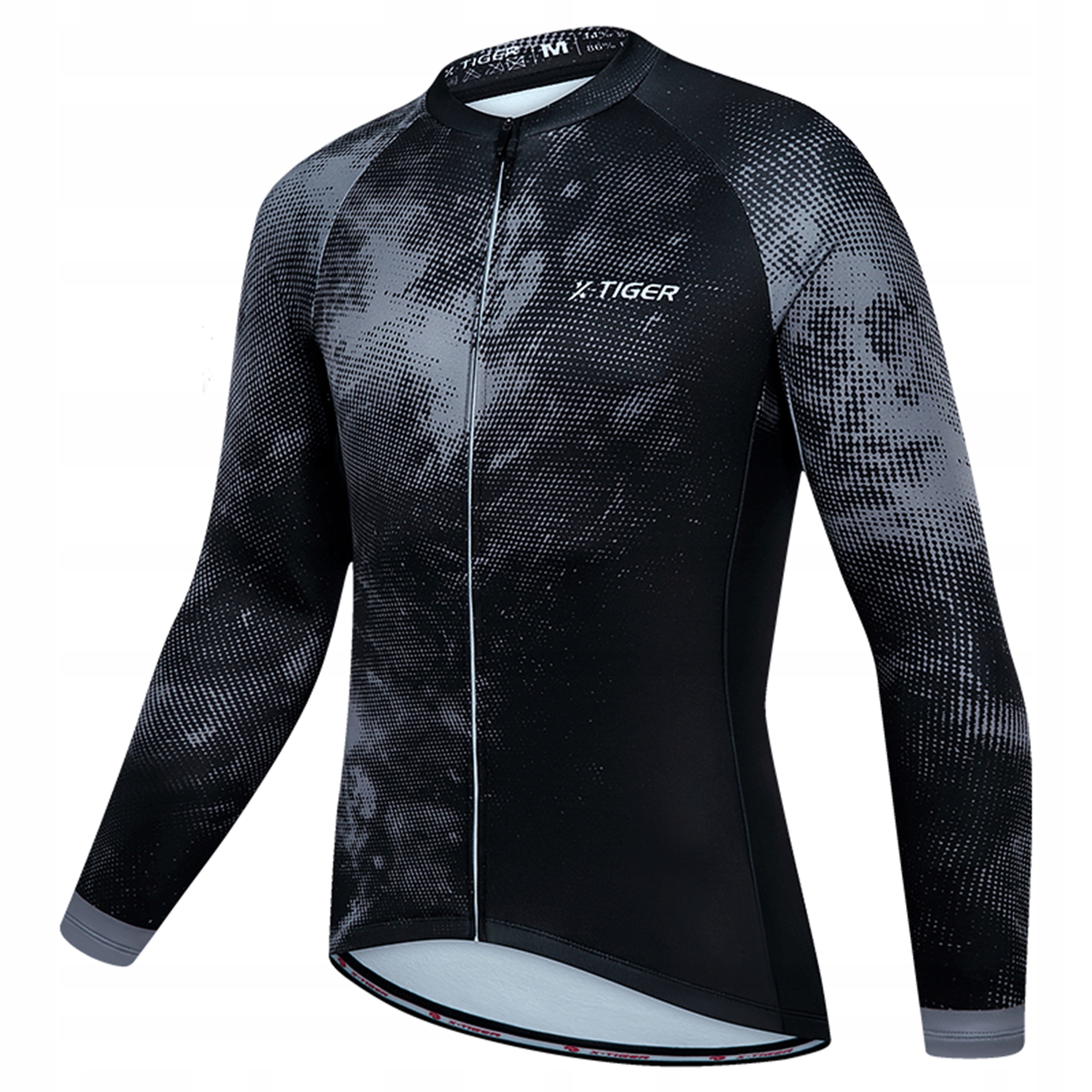 Bluza Rower Rowerowa Męska Ocieplana Wiosenna Anatomiczny Krój X-Tiger 5XL