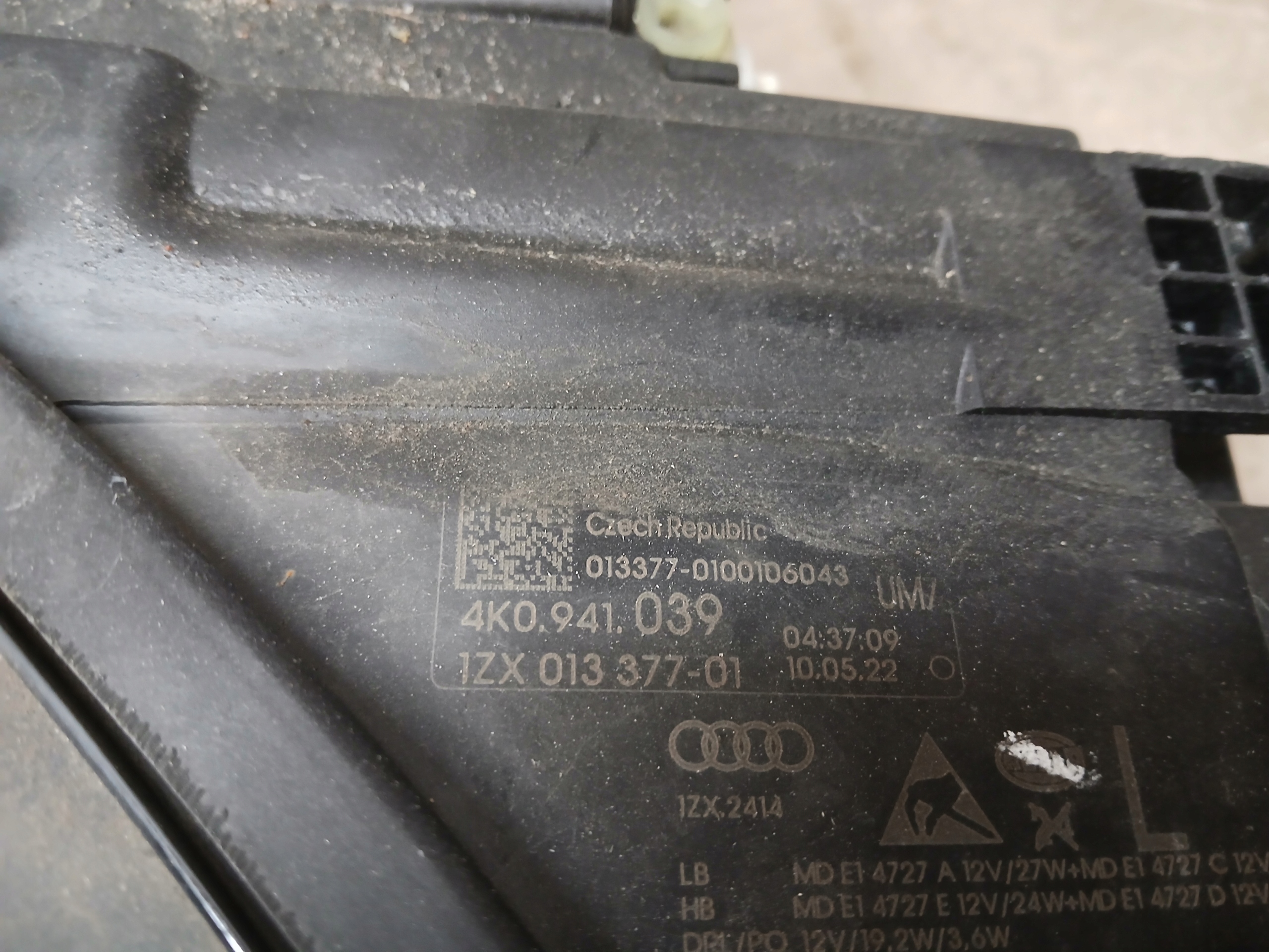 light front left AUDI A6 C8 4K FULL LED 4K0941039
