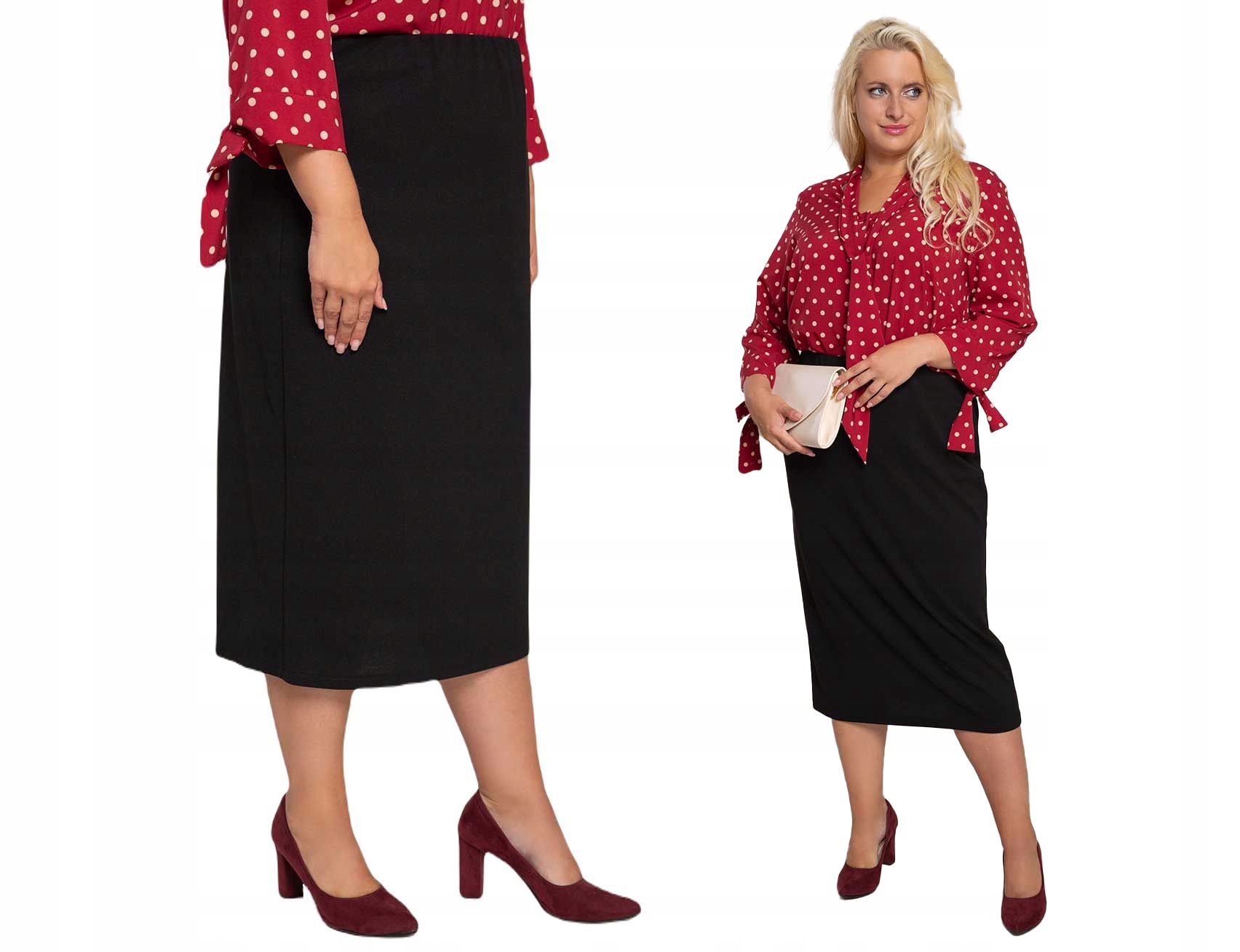 Elegantní dlouhá černá sukně 60