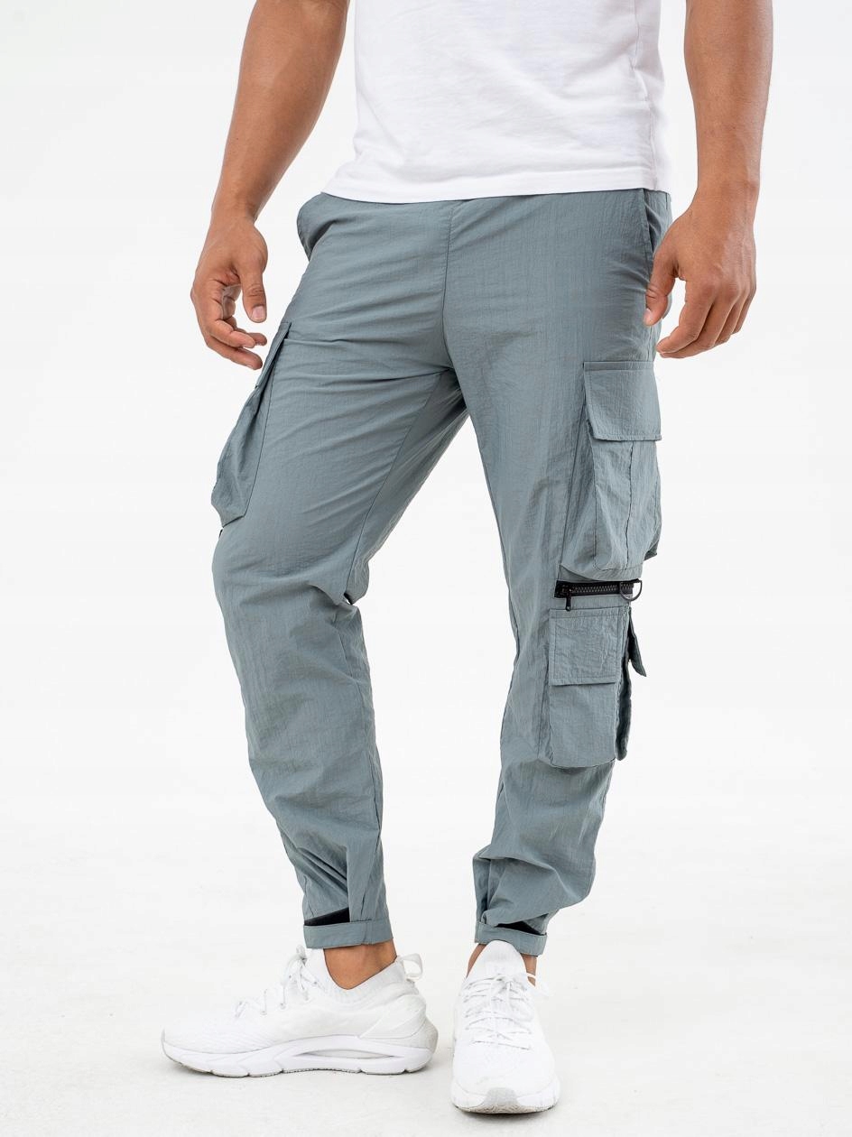 

Spodnie Męskie Bojówki Breezy Modne Cargo Grey M